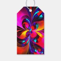 Modernes Abstraktes Blumenmuster Red Blue Muster #