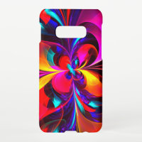 Modernes Abstraktes Blumenmuster Red Blue Muster #