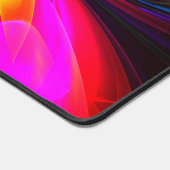 Modernes Abstraktes Blumenmuster Red Blue Muster # Schreibtischunterlage (Ecke)