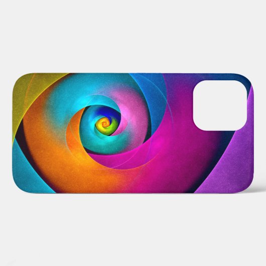 Modernes Abstraktes Blumenmuster Rosa Blaues Muste Case-Mate iPhone Hülle (Rückseite (Horizontal))