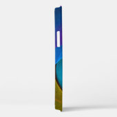 Modernes Abstraktes Blumenmuster Rosa Blaues Muste Case-Mate iPhone Hülle (Rückseite / Rechts)