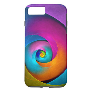 Modernes Abstraktes Blumenmuster Rosa Blaues Muste Case-Mate iPhone Hülle