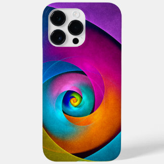 Modernes Abstraktes Blumenmuster Rosa Blaues Muste Case-Mate iPhone 14 Pro Max Hülle