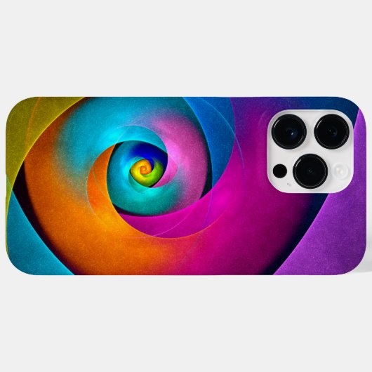 Modernes Abstraktes Blumenmuster Rosa Blaues Muste Case-Mate iPhone Hülle (Rückseite (Horizontal))