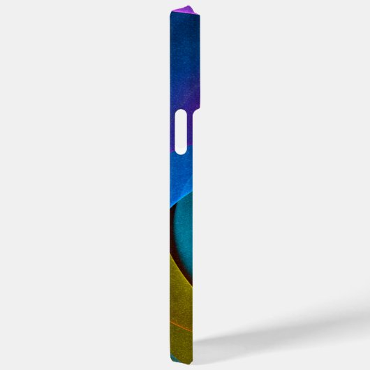 Modernes Abstraktes Blumenmuster Rosa Blaues Muste Case-Mate iPhone Hülle (Rückseite / Rechts)