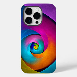 Modernes Abstraktes Blumenmuster Rosa Blaues Muste Case-Mate iPhone 14 Pro Hülle