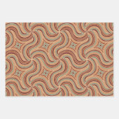 Modernes Abstraktes Bohemisches Gemustert Geschenkpapier Set (Vorderseite)