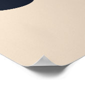 Modernes Abstraktes Botanisches Blume-Poster Poster (Ecke)