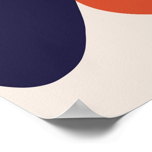 Modernes Abstraktes Botanisches Blume-Poster Poster (Ecke)