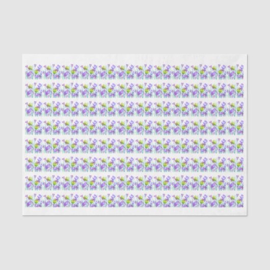 Modernes abstraktes botanisches Gewebe Seidenpapier (Vorderseite)