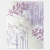 Modernes Abstraktes botanisches Leaf Fleecedecke (Vorderseite)