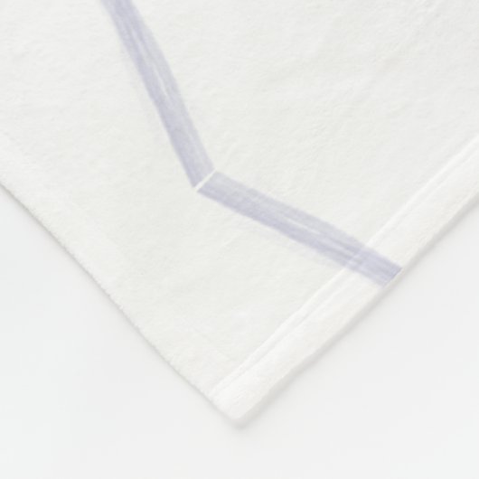 Modernes Abstraktes botanisches Leaf Fleecedecke (Ecke)