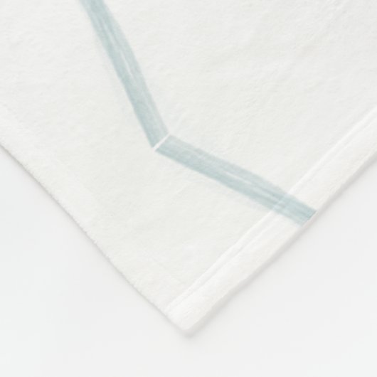 Modernes Abstraktes botanisches Leaf Fleecedecke (Ecke)