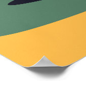 Modernes Abstraktes Botanisches Vase Blume Poster (Ecke)