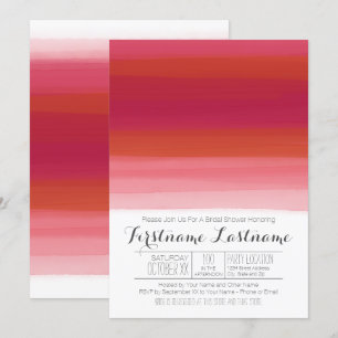 Modernes Abstraktes Brautparty in Wasserfarben Einladung