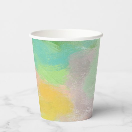 Modernes Abstraktes Brautparty Pappbecher (Rückseite)