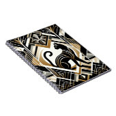 Modernes Abstraktes Cat Notebook Notizblock (Rechte Seite)