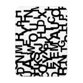 Modernes, abstraktes, chaotisches Schriftbild Magnet (Vertikal)