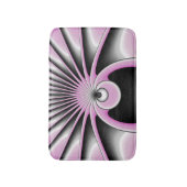 Modernes Abstraktes Crazy Fraktal Art Muster Badematte (Vorderseite Vertikal)