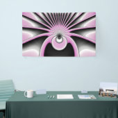 Modernes Abstraktes Crazy Fraktal Art Muster Banner (Messeveranstaltung)