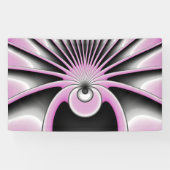 Modernes Abstraktes Crazy Fraktal Art Muster Banner (Horizontal)