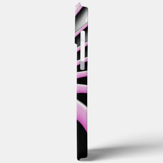 Modernes Abstraktes Crazy Fraktal Art Muster Case-Mate iPhone Hülle (Rückseite / Links)