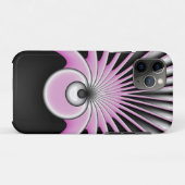 Modernes Abstraktes Crazy Fraktal Art Muster Case-Mate iPhone Hülle (Rückseite (Horizontal))