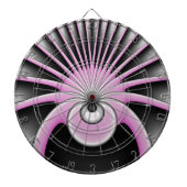 Modernes Abstraktes Crazy Fraktal Art Muster Dartscheibe (vorne)