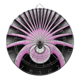 Modernes Abstraktes Crazy Fraktal Art Muster Dartscheibe