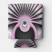 Modernes Abstraktes Crazy Fraktal Art Muster Dosenkühler (Vorderseite)