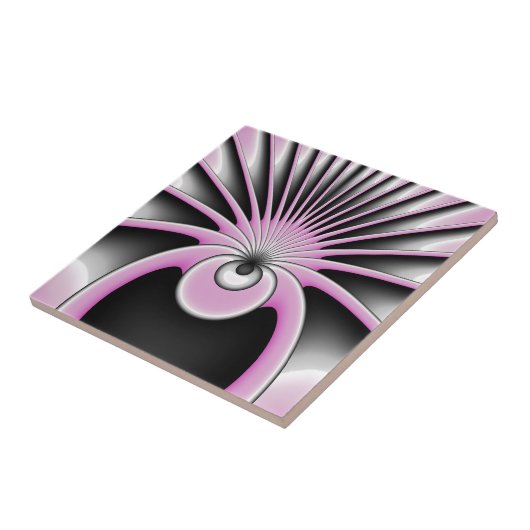 Modernes Abstraktes Crazy Fraktal Art Muster Fliese (Seite)