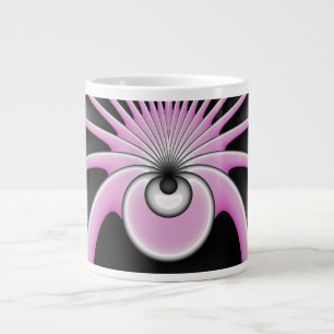Modernes Abstraktes Crazy Fraktal Art Muster Jumbo-Tasse