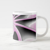 Modernes Abstraktes Crazy Fraktal Art Muster Jumbo-Tasse (Rechts)