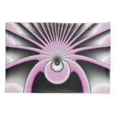 Modernes Abstraktes Crazy Fraktal Art Muster Kissenbezug (Rückseite)