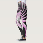 Modernes Abstraktes Crazy Fraktal Art Muster Leggings (Links)