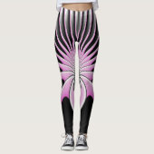 Modernes Abstraktes Crazy Fraktal Art Muster Leggings (Vorderseite)