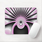 Modernes Abstraktes Crazy Fraktal Art Muster Mousepad (Mit Mouse)