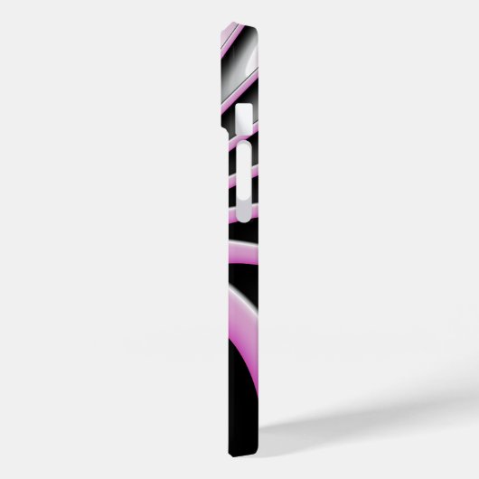 Modernes Abstraktes Crazy Fraktal Art Muster Name Case-Mate iPhone Hülle (Rückseite / Links)