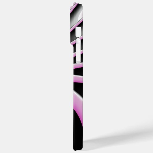 Modernes Abstraktes Crazy Fraktal Art Muster Name Case-Mate iPhone Hülle (Rückseite / Links)