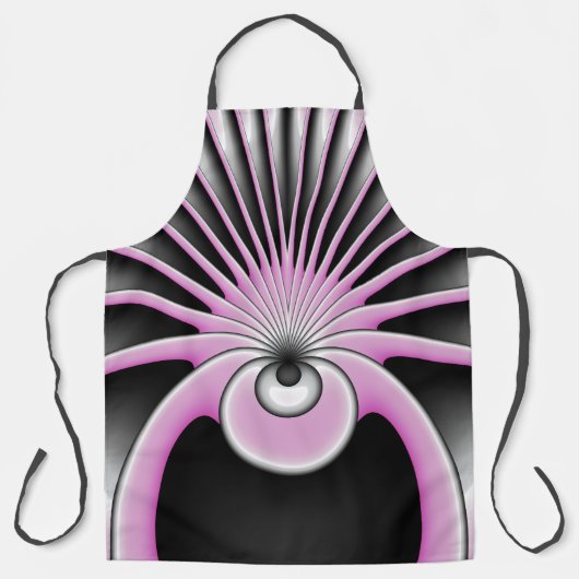 Modernes Abstraktes Crazy Fraktal Art Muster Schürze (Vorderseite)