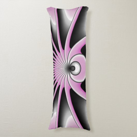 Modernes Abstraktes Crazy Fraktal Art Muster Seitenschläferkissen (Vorderseite Vertikal)