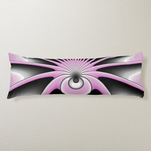 Modernes Abstraktes Crazy Fraktal Art Muster Seitenschläferkissen (Vorderseite)