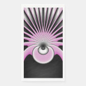 Modernes Abstraktes Crazy Fraktal Art Muster Serviette (Vorderseite)