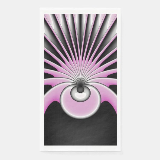 Modernes Abstraktes Crazy Fraktal Art Muster Serviette (Vorderseite)