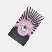 Modernes Abstraktes Crazy Fraktal Art Muster Serviette (Ecke)