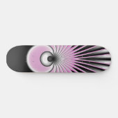 Modernes Abstraktes Crazy Fraktal Art Muster Skateboard (Horizontal)