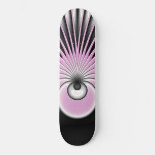 Modernes Abstraktes Crazy Fraktal Art Muster Skateboard