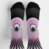 Modernes Abstraktes Crazy Fraktal Art Muster Socken (Oben)