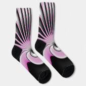 Modernes Abstraktes Crazy Fraktal Art Muster Socken (Rechts)