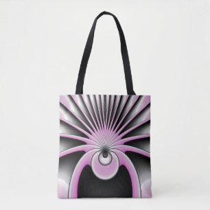 Modernes Abstraktes Crazy Fraktal Art Muster Tasche